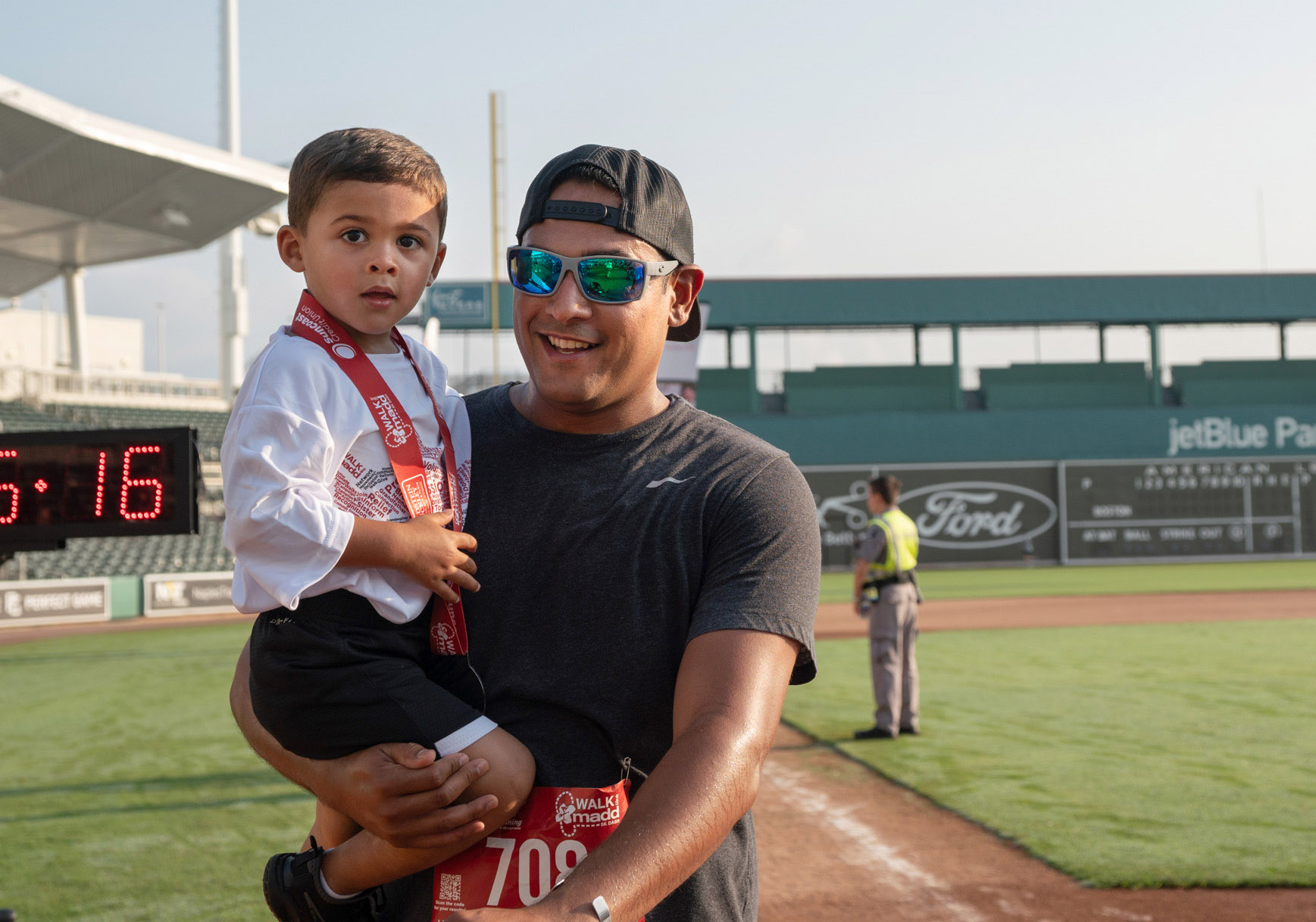 Walk Like MADD event at a baseball game